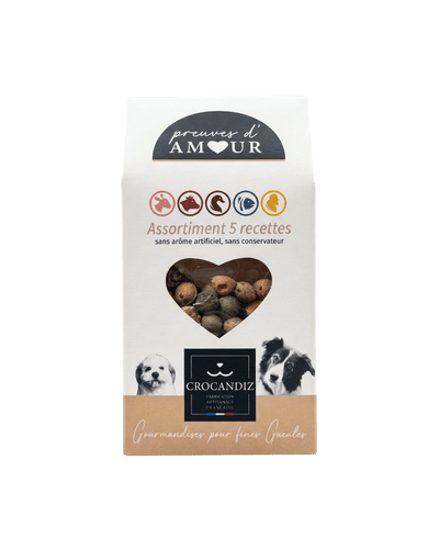 Verschillende biscuits van vlees, vis en gevogelte