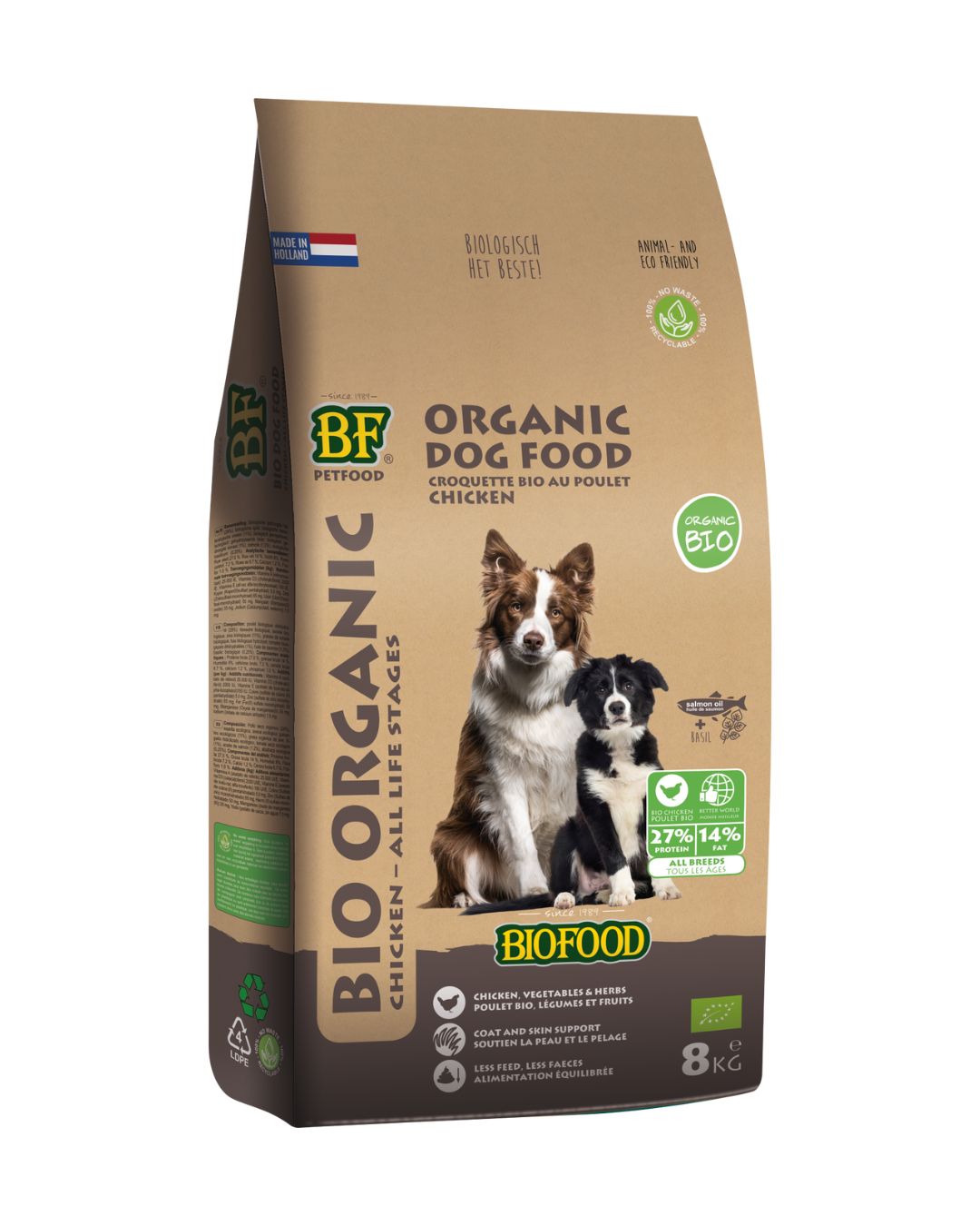 bio geëxtrudeerde kipbrok