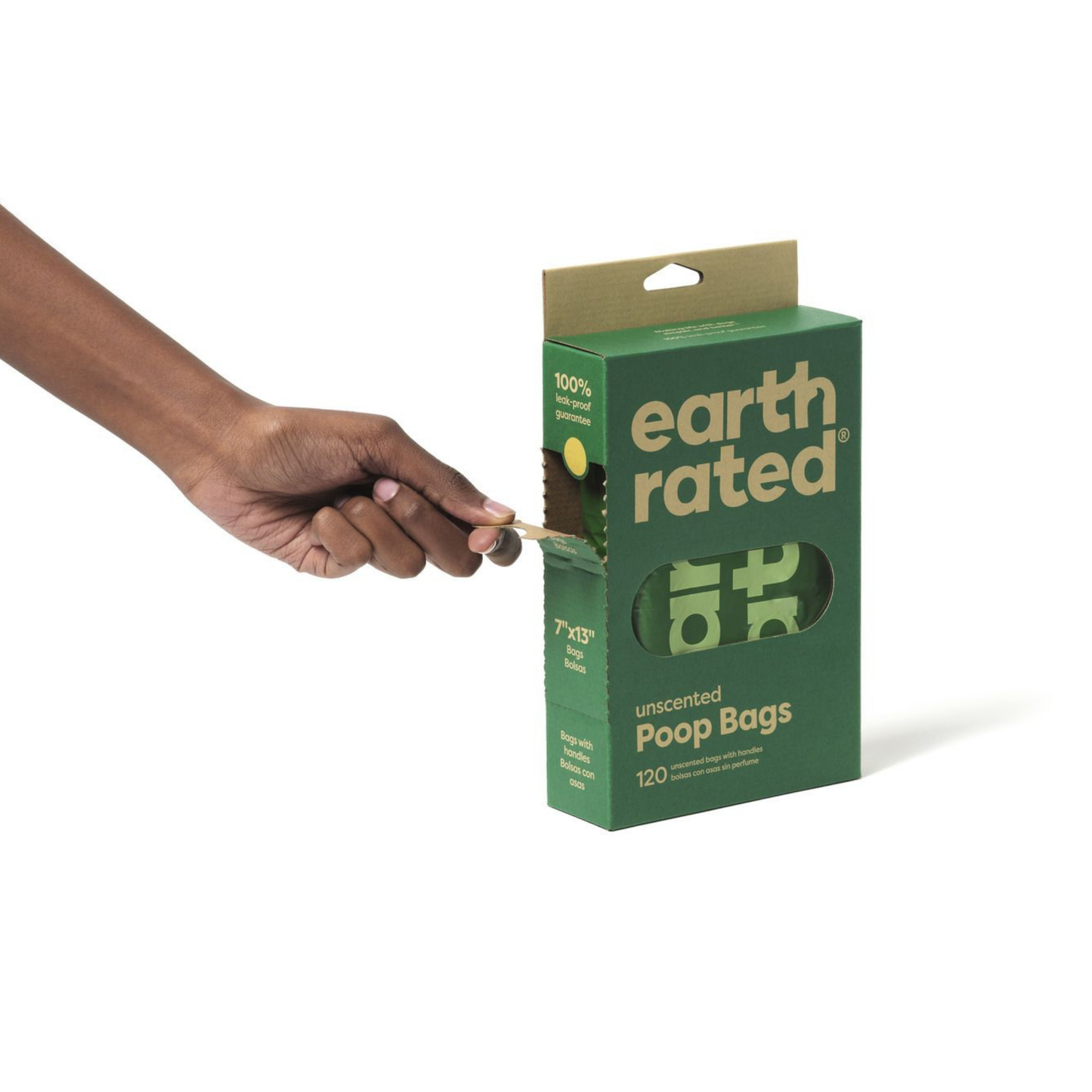 Earth rated poepzakjes met handvaten | 120 stuks