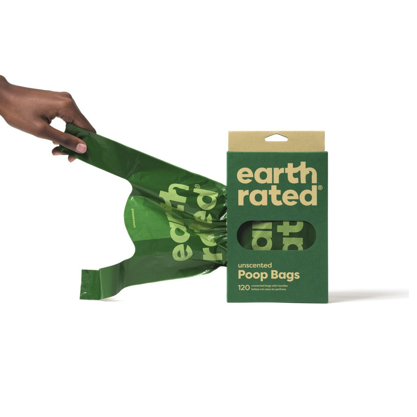 Earth rated poepzakjes met handvaten | 120 stuks