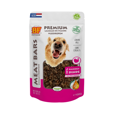 vleesrepen van kalkoen & zalmolie