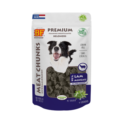 Krokante trainers van lam en kruiden