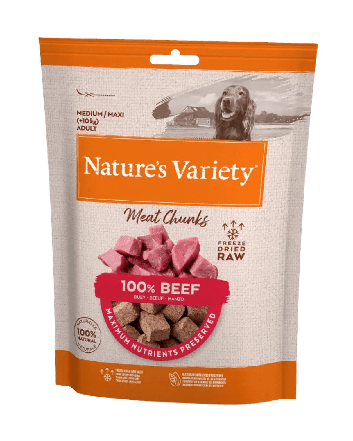 gevriesdroogde rundblokjes