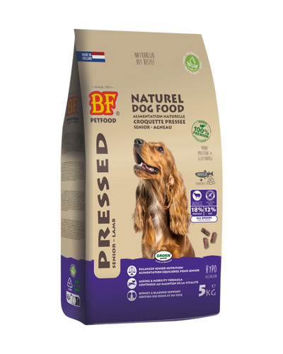 koudgeperste lambrok voor oudere honden