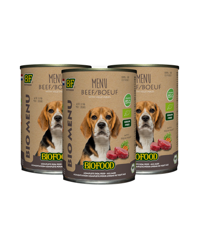 bio natvoer rund met groenten | 12 x 400 g